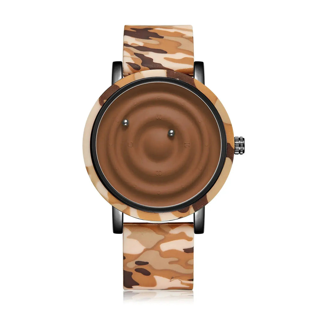 Personalized fashionable floating magnetic pointer free ball bearing creative simple waterproof quartz watch student women men by Adornity