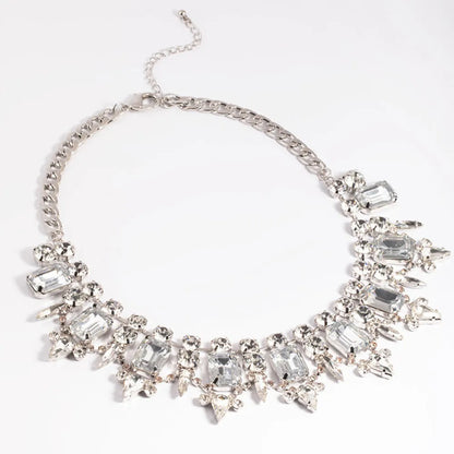 Dazzling Rhinestone Statement Necklace