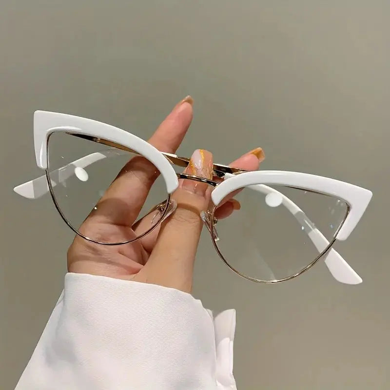 Korean Style Cat Eye Glasses – Blue Light Filter by Adornity