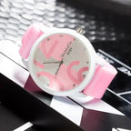 Womage Watch Women Green Watches Fashion Big Number Quartz Wristwatches Women Ladies Gilrs Silicone Sports Watches reloj mujer by Adornity