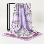 Silk Square Scarf – 90x90 Satin Wrap