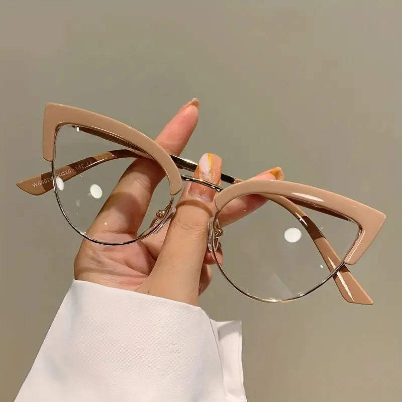 Korean Style Cat Eye Glasses – Blue Light Filter by Adornity