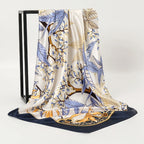 Silk Square Scarf – 90x90 Satin Wrap