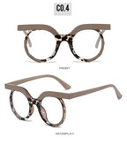 Round Transparent Blue Light Glasses – Minimal Frame by Adornity