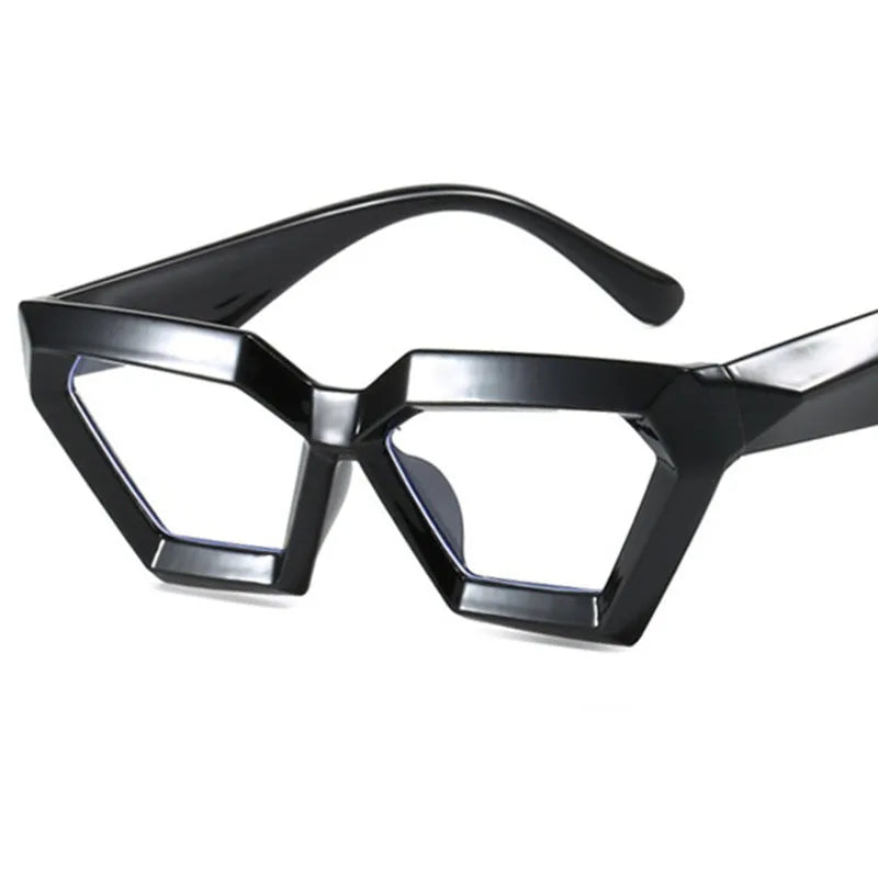 Anti Blue Light Glasses - Thick Diamond Small Frame | Fashion Optical Frames