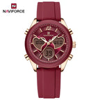 Heart Shape Watch – Dual Display Analog-Digital by Adornity