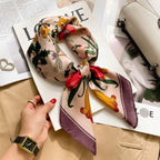 Amalfi Plaid Silk Scarf – 70x70 cm | Signature Style