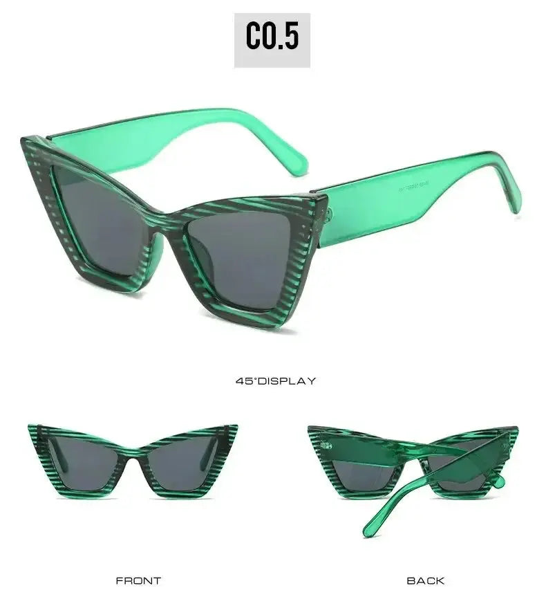 Oversized Cat-Eye Sunglasses – Vintage Frame by Adornity