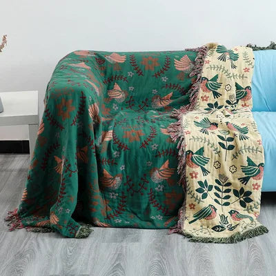 Textile City Cotton Gauze Nordic Style Sofa Cover Home Bed Comfy Blanket Journey Hiking Hotel Plaid Quality Bedspread 230x250cm