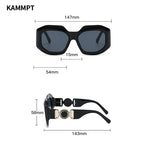 Oversized Rectangle Sunglasses – UV400 Protection