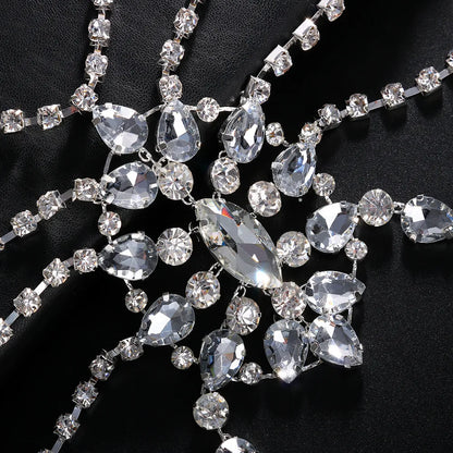 Bohemian Crystal Bridal Shoulder Necklace