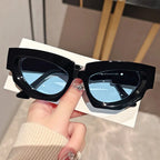 Glam Cat Eye Sunglasses – Thick Frame Gradient UV400 by Adornity