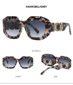 Oversized Rectangle Sunglasses – UV400 Protection