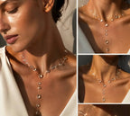 Limited Dewdrop Epoxy Resin Necklace Water Drop Design by Adornity