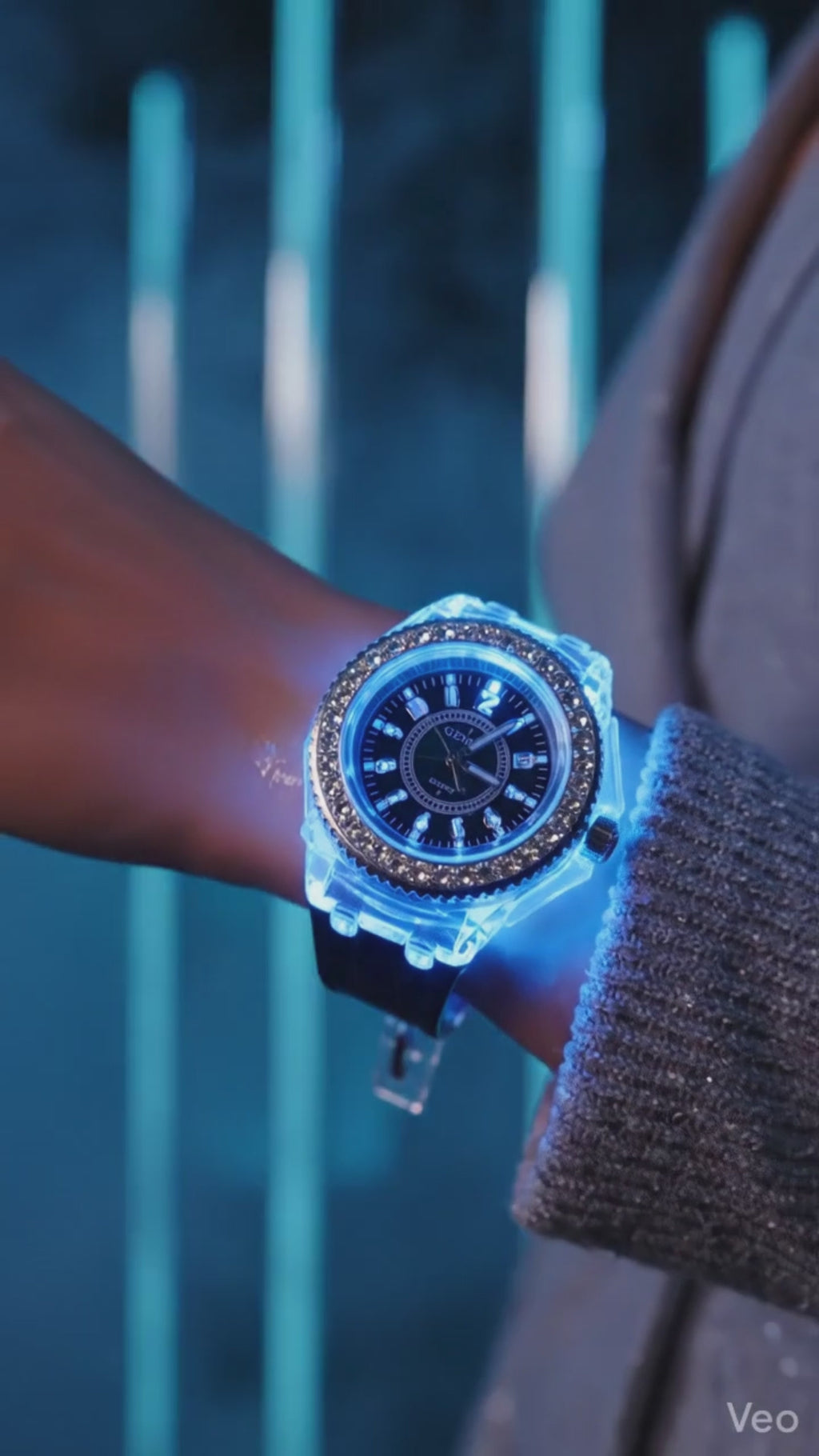 Watch Rhinestone Elite Silicone LED Luminous Edition